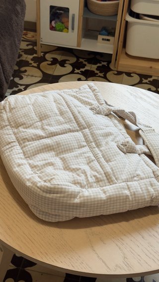 Bolso cambiador bebé cuadros Vichy