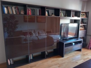 Mueble salón, mesa pequeña, mesa comedor, 4 sillas