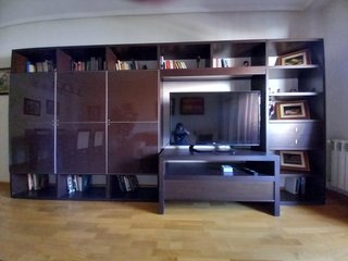 Mueble salón, mesa pequeña, mesa comedor, 4 sillas
