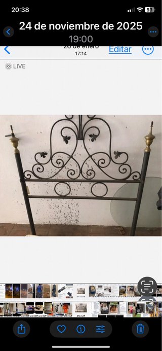 Cabecero antiguo de forja