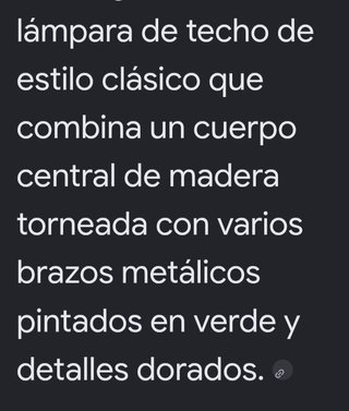 Lámpara de techo madera y metal