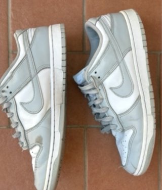 Nike Dunk Retro grigie e bianche