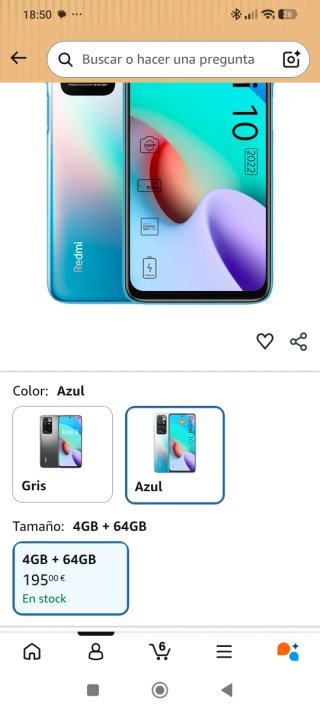 Xiaomi Redmi Note 10 Azul