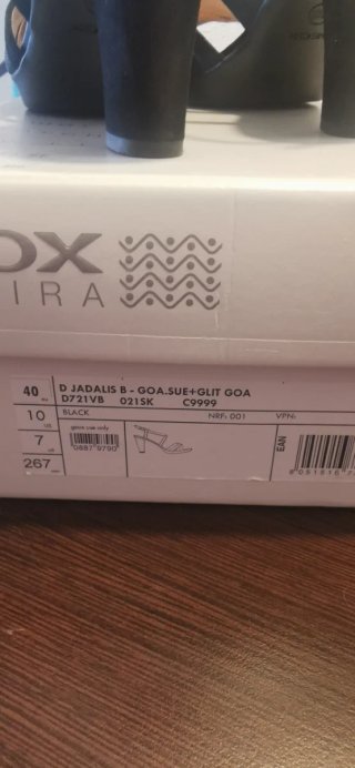 Sandalias Geox Negras Tacón