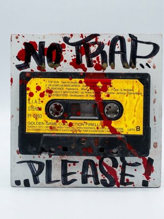 Quadro Assemblage Pop Art NO TRAP.. PLEASE!-