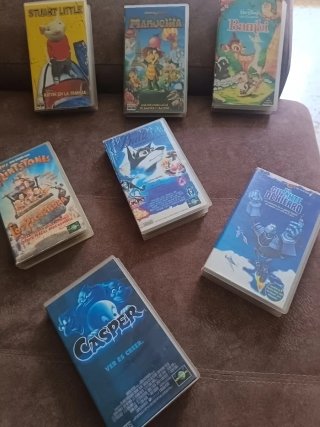Lote 7 Cintas VHS Películas Infantiles