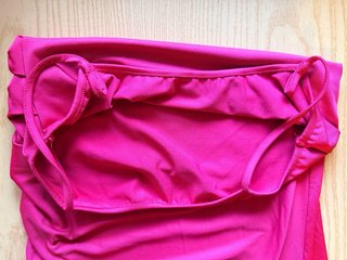 Vestido Largo Rosa Fruncido Shein - Talla S