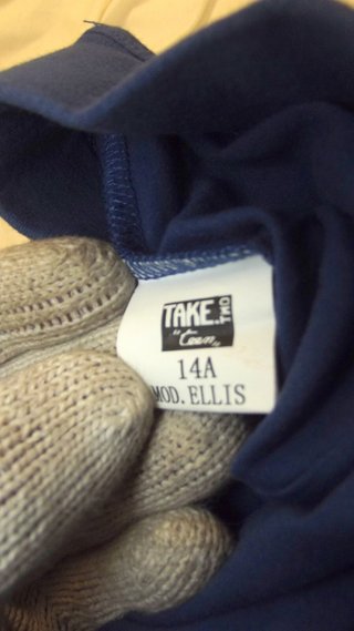 Fuseaux Leggings Da Ragazza Blu Cotone Leggins Xs