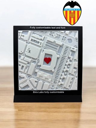 Mapa Valencia CF Mestalla