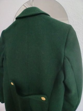 Abrigo lana verde oscuro Talla XS.Valía169