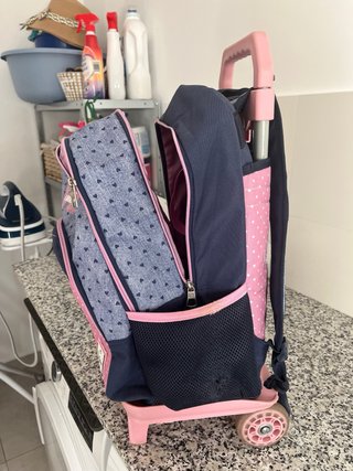 Mochila Pepe Jeans Est. 1973 Azul y Rosa