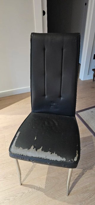 6 Sillas comedor negras para tapizar