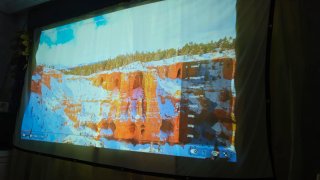 Proyector LED de 50" hasta 300", Soporta hasta 4K