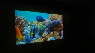 Proyector LED de 50" hasta 300", Soporta hasta 4K