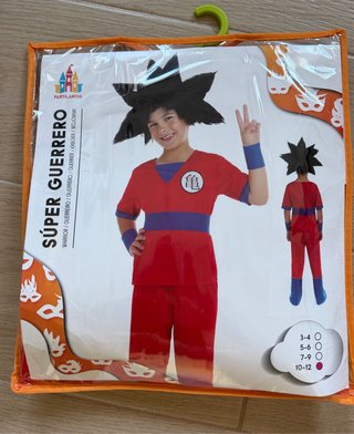 Disfraz Súper Guerrero Goku Talla 10-12
