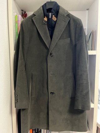 Chaqueta tres cuartos gabardina desmontable