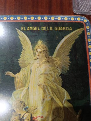 Caja Metálica Vintage El Ángel de la Guarda