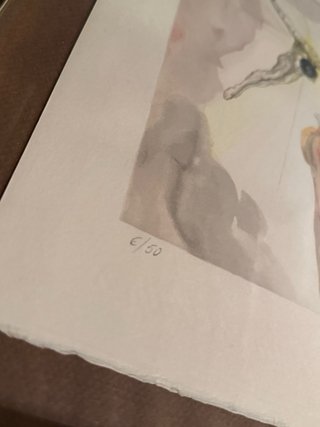 Grabado Salvador Dalí