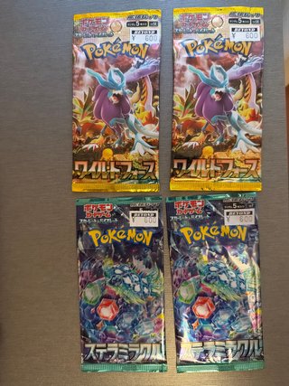 Packs Cartas Pokémon Wild Force y Stellar Miracle