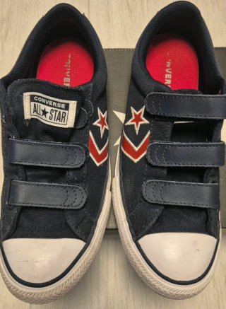 Zapatillas Converse niño velcro azul