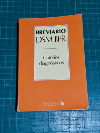 Breviario DSM-III-R criterios diagnósticos