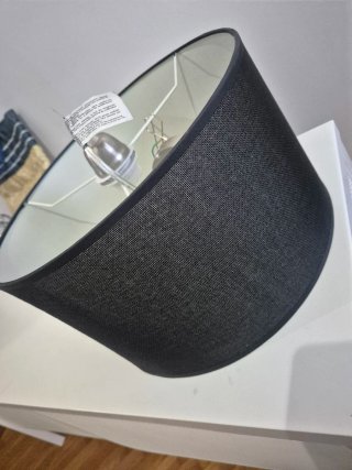 Lámpara de techo de tela y metal