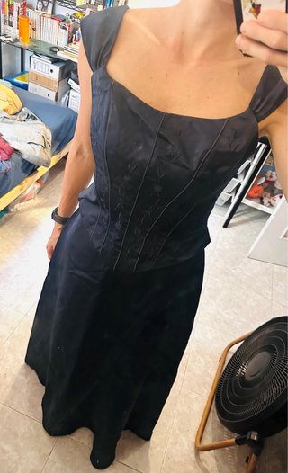 Vestido fiesta vintage azul talla 11/12