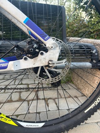 Bicicletta MTB B'Twin 27.5 Bianca/Blu