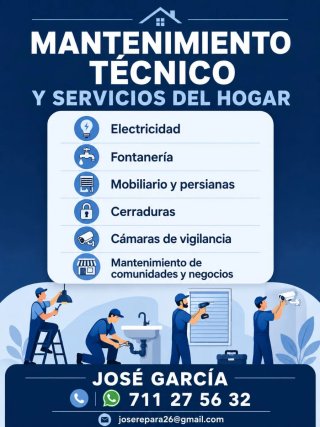 Servicios del hogar. Técnico manitas