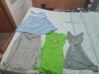 Lote 3 vestidos: verde y gris Más jersey