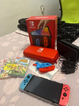 Nintendo Switch OLED Rojo y Azul
