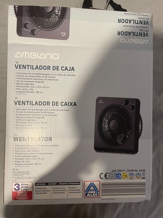 Ventilador Ambiano 3 Velocidades
