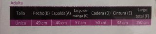 Disfraz Catrina Talla Única