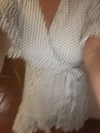 Vestido Oysho lunares blanco y negro Talla S