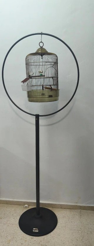 Soporte y Jaula para Pájaros