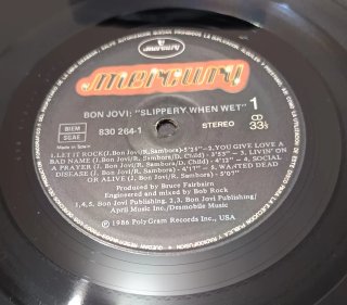 Vinilo Bon Jovi  "Slippery When Wet"