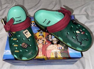 Crocs One Piece Zoro Talla 43-44 Nuevas