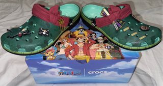 Crocs One Piece Zoro Talla 43-44 Nuevas