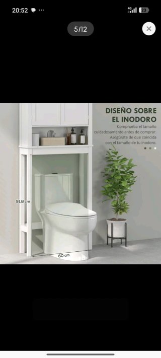 Mueble Organizador Lavandería Blanco