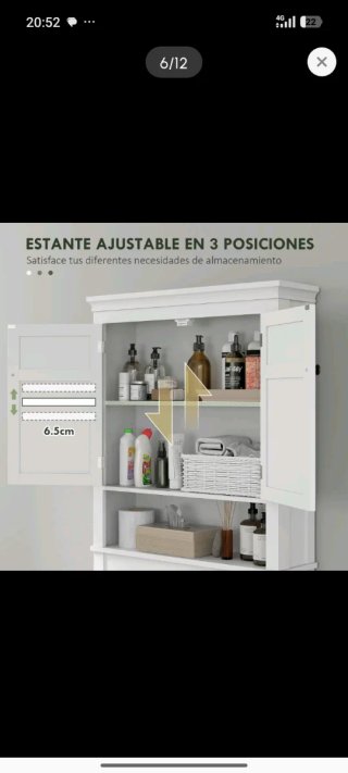 Mueble Organizador Lavandería Blanco