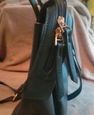 Bolso Piel Sintética Negro Hombro/Mano