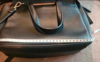 Bolso Piel Sintética Negro Hombro/Mano