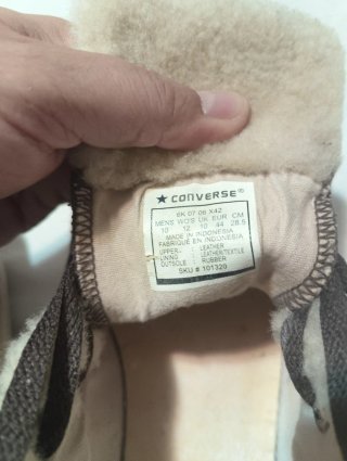 Converse altas con borreguito marrones talla 44