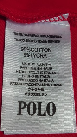 Camiseta Polo Ralph Lauren Roja Talla XXL