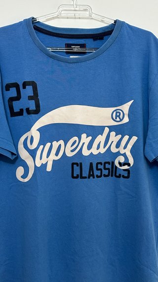 Camiseta Superdry Azul Manga Corta
