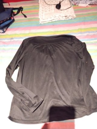 Camisa tipo jersey negra