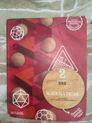Libro de mates segundo de ma eso matematicas