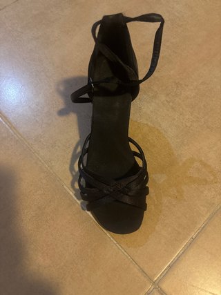 Zapatos de baile tacón negro talla 36.5