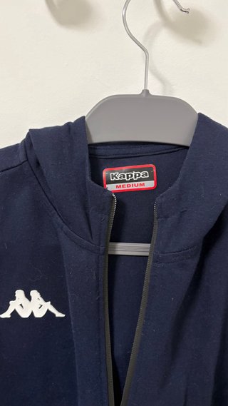 Sudadera Kappa Azul con Capucha