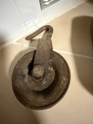 Polea de pozo o carrillo para cubos